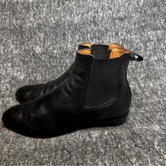 J. CREW Factory Classic Black Chelsea boot. Vegan Leather Sz 6 - Picture 4 of 8